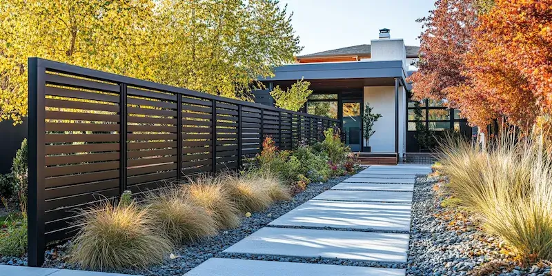 Alu Zäune aus Polen mit Montage