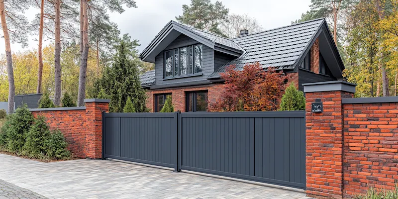 Metallzaun aus Polen mit Montage